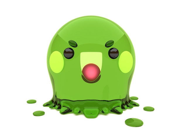 Personnage drôle et mignon 3D Halloween Blob Slime à Kawaii