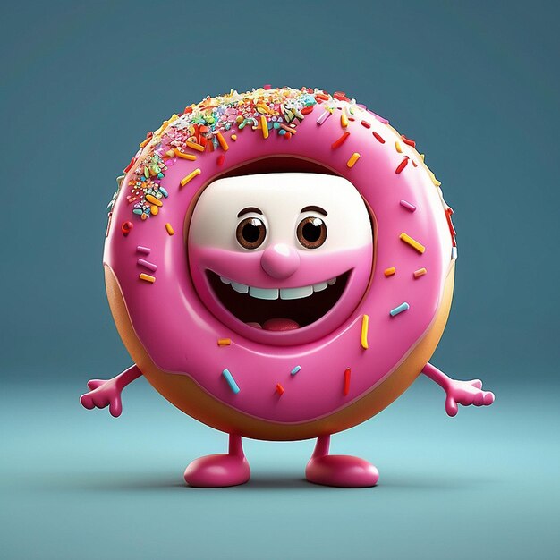 Le personnage du donut 3D