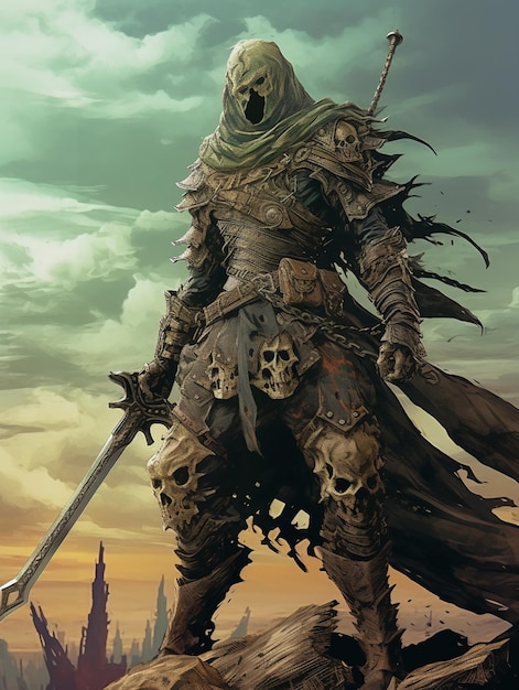 Un personnage du jeu dark souls