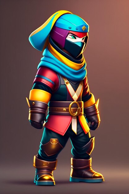 Un personnage du jeu ninja.