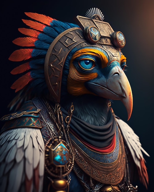 Un personnage du jeu l'oiseau de proie