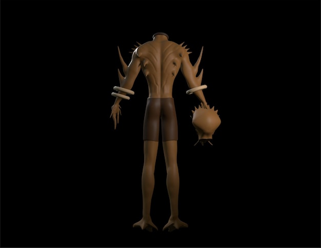 personnage effrayant halloween 3d pour un événement halloween effrayant