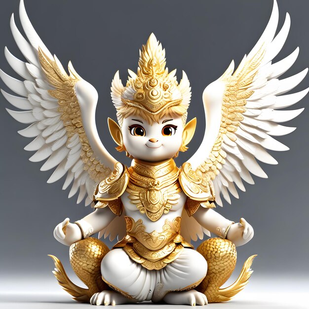 Photo personnage garuda oiseau magnifique