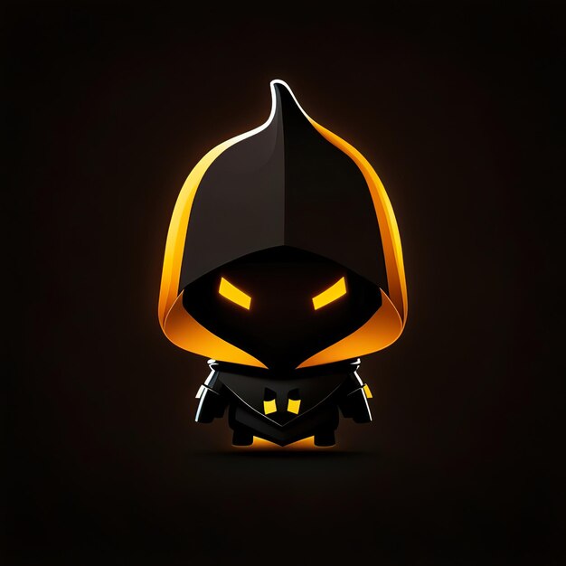 Personnage d'halloween minimaliste IA générative