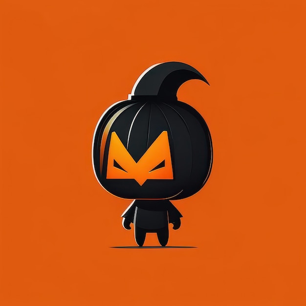 Personnage d'Halloween minimaliste IA générative