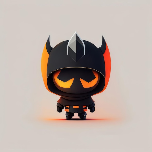 Personnage d'Halloween minimaliste IA générative