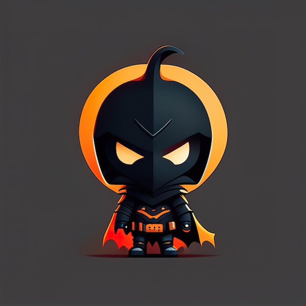 Personnage d'Halloween minimaliste IA générative