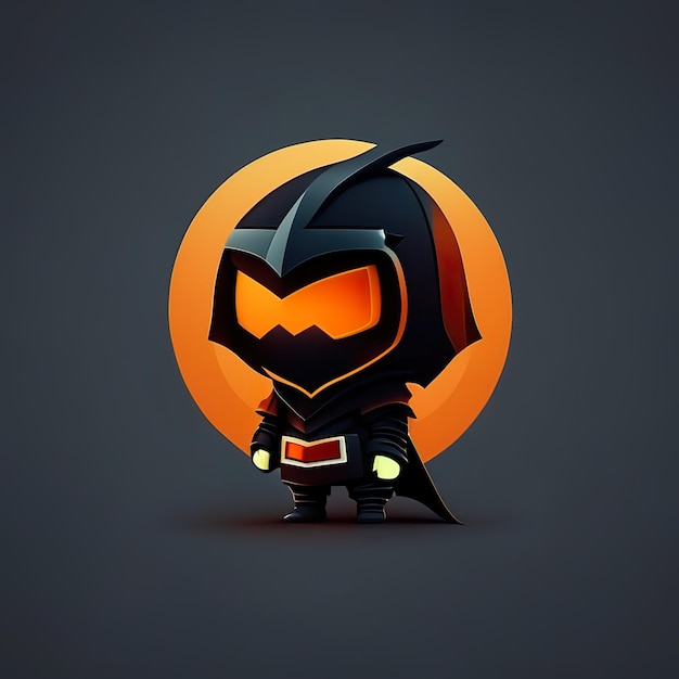 Personnage d'halloween minimaliste IA générative