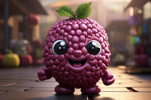 Personnage hilarant de Blackberry modèle 3D