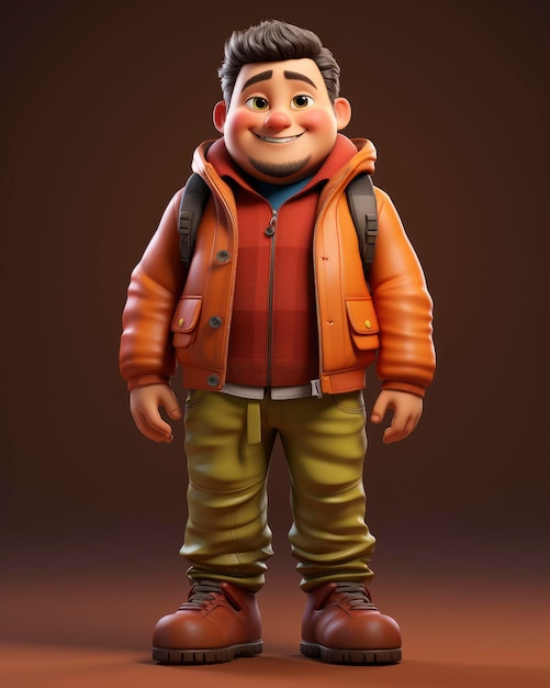 Photo personnage masculin dans le style pixar