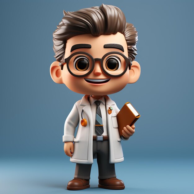 personnage de médecin 3D