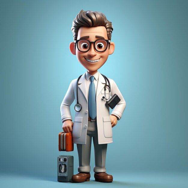 personnage de médecin 3D