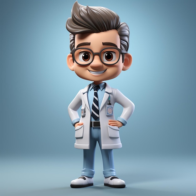 personnage de médecin 3D