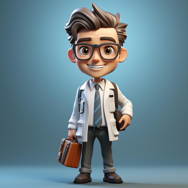 personnage de médecin 3D