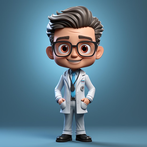 personnage de médecin 3D