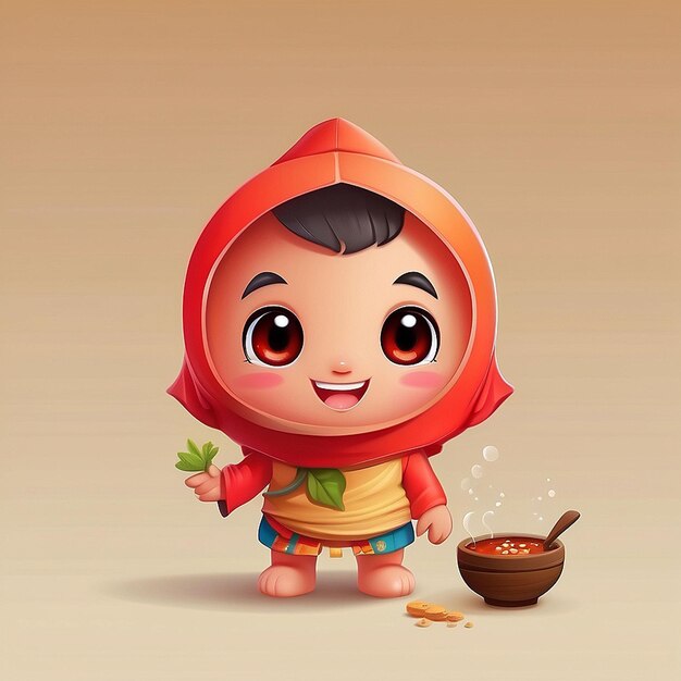 Le personnage mignon de Tomyam en 3D