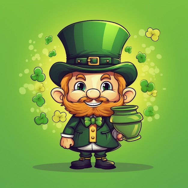 Le personnage de la Saint-Patrick en 3D