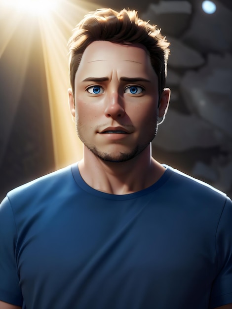 Personnage de style dessin animé 3D d'Elon Musk créé avec Generative AI