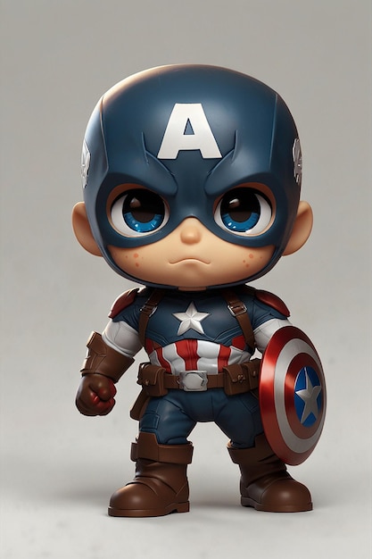 Photo le personnage de super-héros captain america dans marvel avengers thème de la fin du jeu