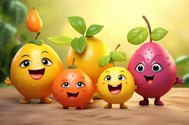 les personnages du fruit sont issus de la société.