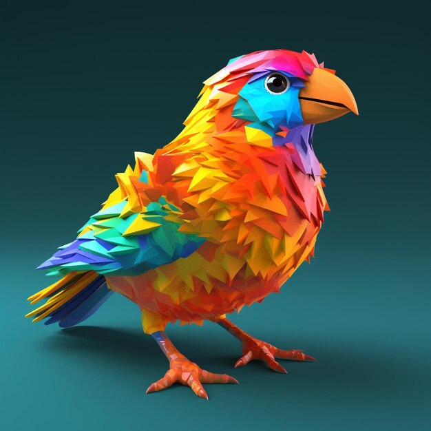 personnages d'oiseaux aux couleurs très extraordinaires et magnifiques