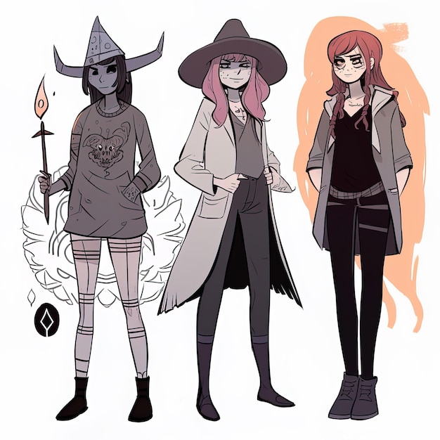 Les personnages de la sorcière 2D Assets_2