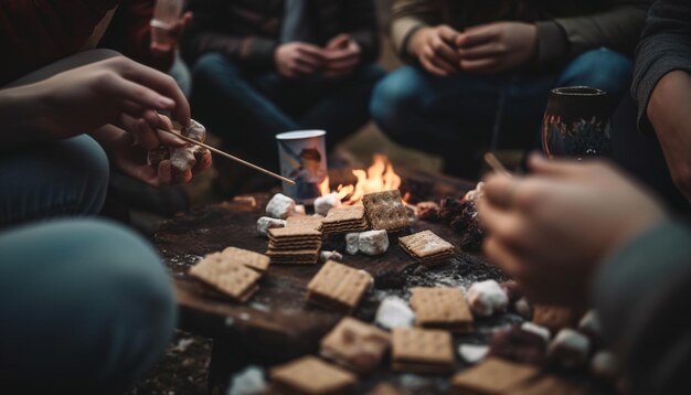 Photo une personne sur un barbecue une personne sur le gril