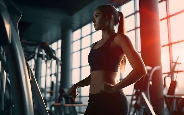 personne dans un gymnase