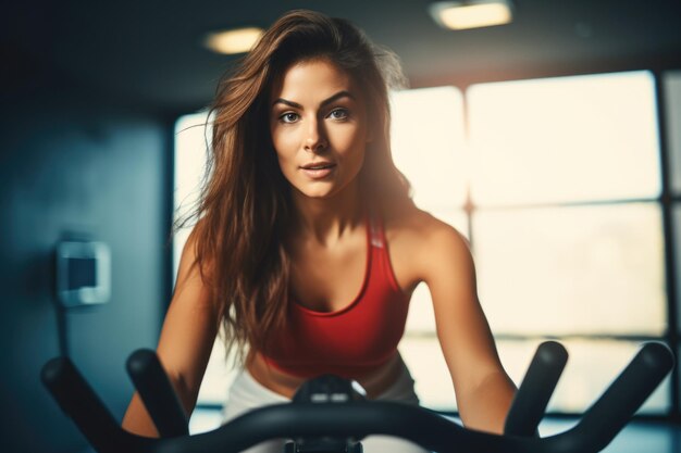 personne faisant de l'exercice au gymnase concept de remise en forme