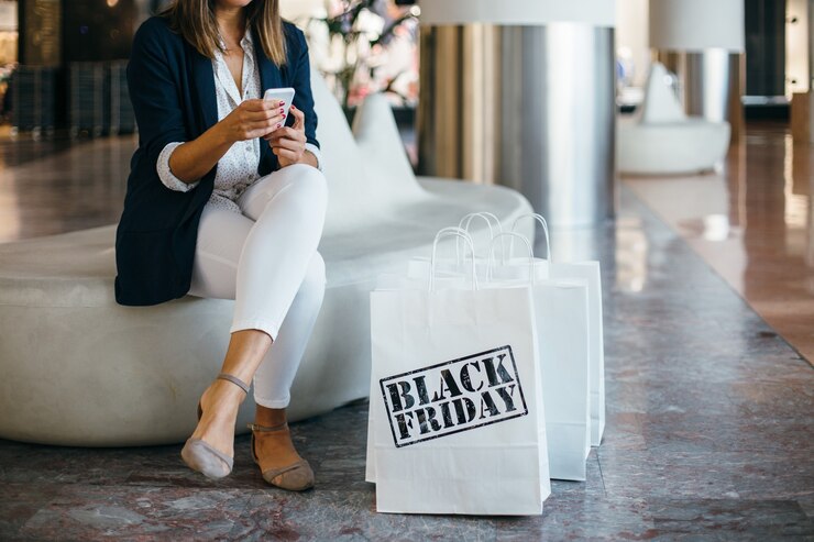 Photo une personne avec des sacs en papier