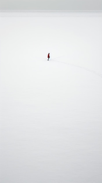 une personne skie dans la neige sur une colline