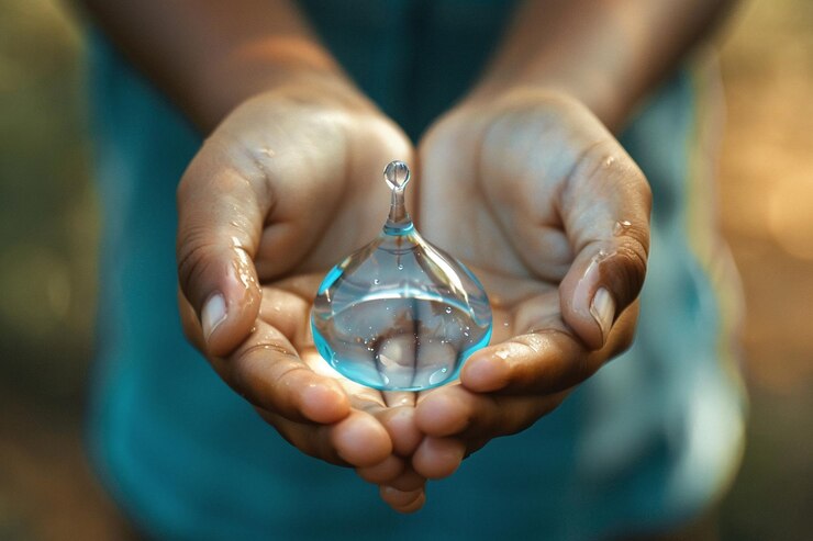 Photo une personne tenant une boule de verre avec une chaîne d'argent dans les mains
