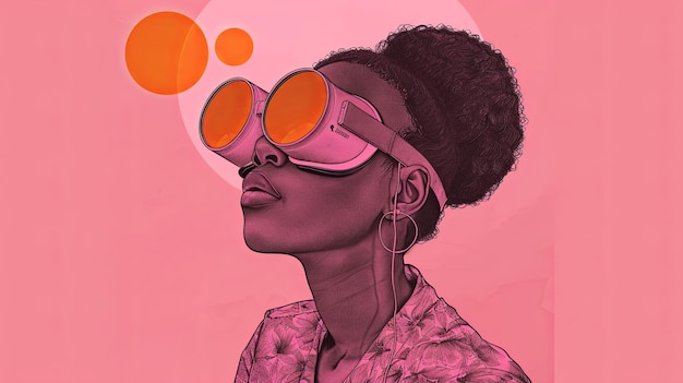 une personne utilisant des googles VR et AR