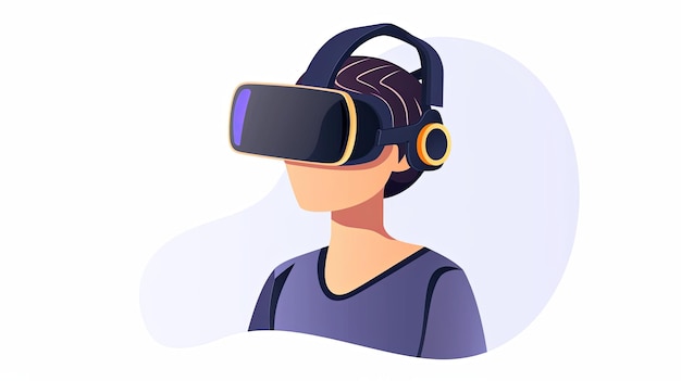 une personne utilisant des googles VR et AR