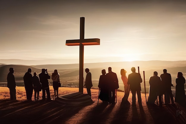 Personnes à la Croix de Jésus-Christ