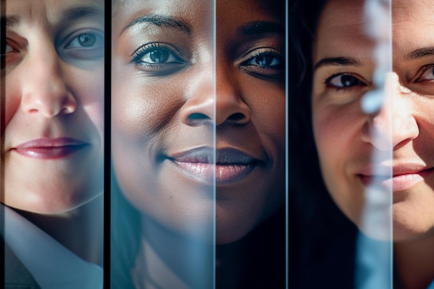 Photo des personnes de cultures différentes participent à un entretien d'embauche inclusif et équitable