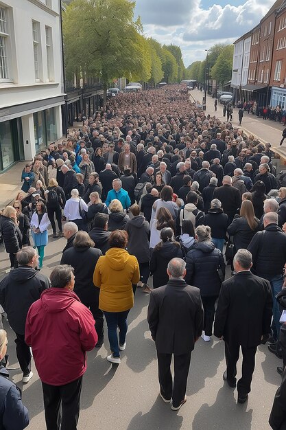 Personnes prenant part à un événement de haut protocole