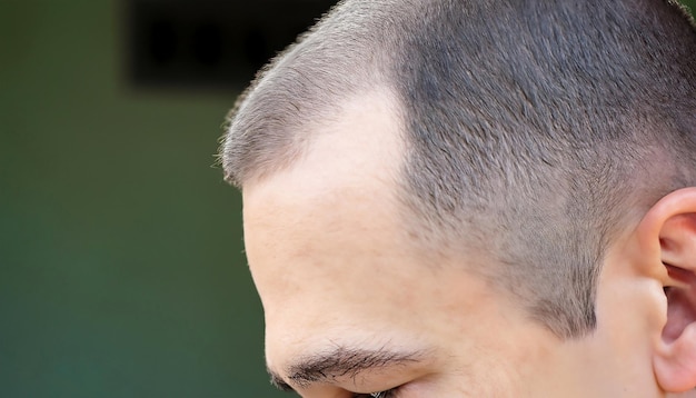 perte de cheveux chez l'homme peintures masculines chauves versement de cheveux en grandes proportions coulée irrégulière