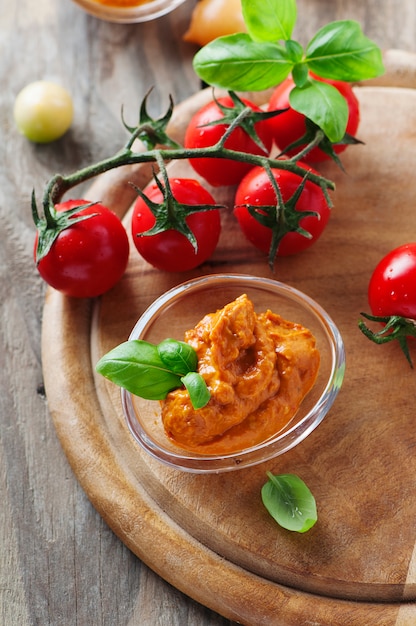 Pesto rouge de Sicile à la tomate et au basilic