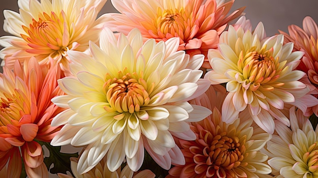 Pétales de fleurs de chrysanthème