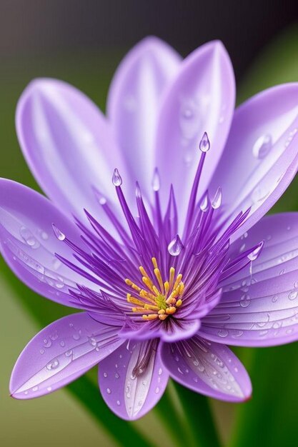 Photo les pétales de fleurs de dahlia de fantaisie sont verts.