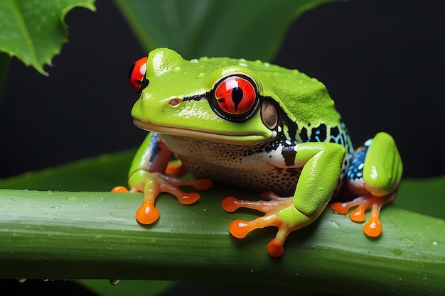 Photo petit amphibien des forêts tropicales d'amérique centrale