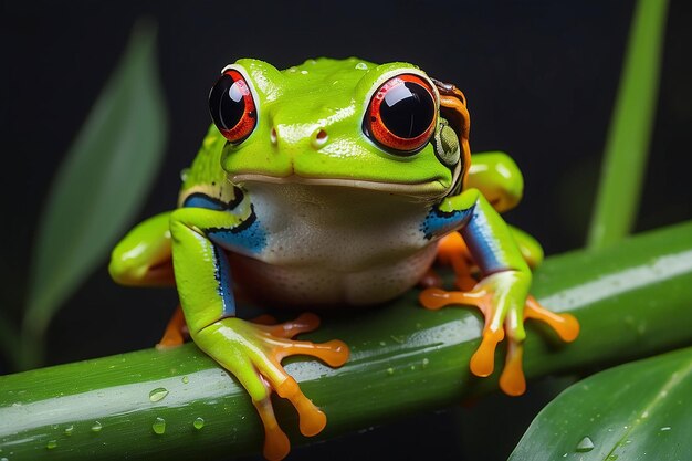 Photo petit amphibien des forêts tropicales d'amérique centrale