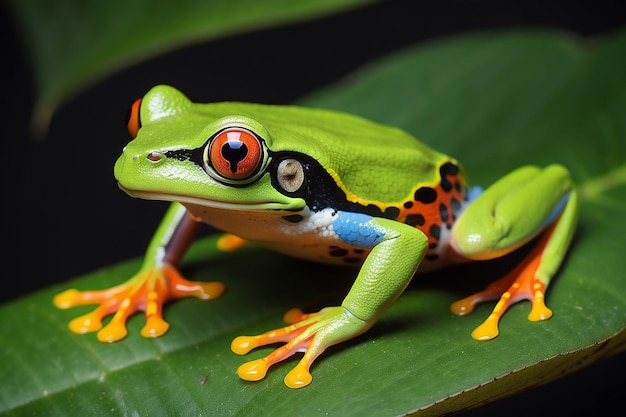 Photo petit amphibien des forêts tropicales d'amérique centrale