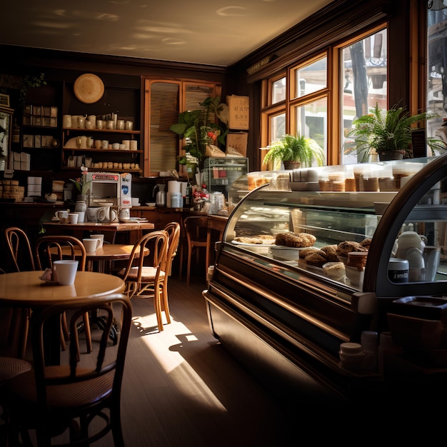 Un petit café rafraîchissant Ce que j'espère est un crémeux