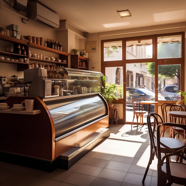 Un petit café rafraîchissant Ce que j'espère est un crémeux