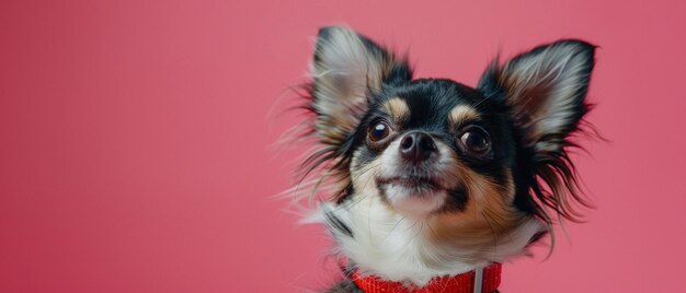 Un petit Chihuahua dansant à mi-danse