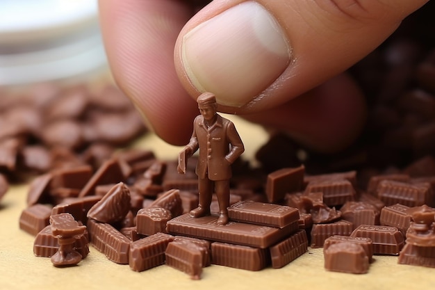 Petit chocolatier jouet qui fait des chocolats