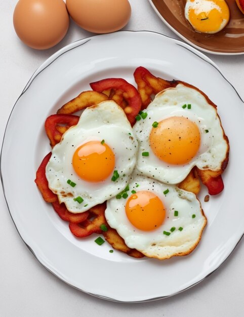 petit déjeuner à base d'œufs