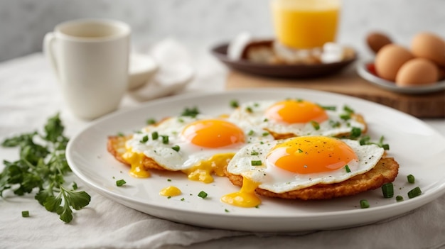 petit déjeuner à base d'œufs